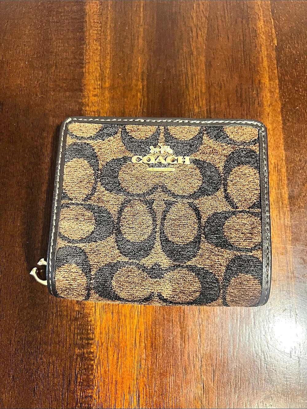 Coach Snap Wallet in Signature Chenille